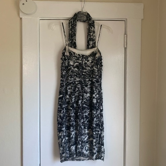 Cache Black & White Mini Formal Dress & Shawl Sz 2 - Picture 3 of 9